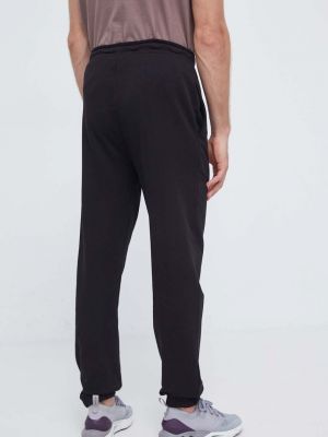 Pantaloni sport din bumbac Hummel negru