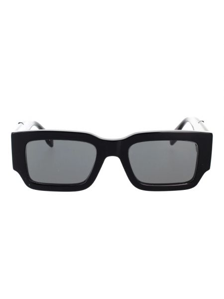 Okulary przeciwsłoneczne w geometryczne wzory Fendi czarne