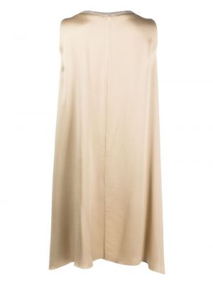 Drapované saténové šaty Antonelli béžové