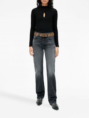 Proste jeansy relaxed fit Re/done czarne