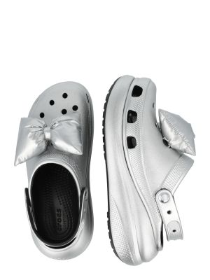 Pantofi Crocs argintiu