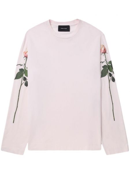 Dugi sweatshirt s printom Simone Rocha ružičasta