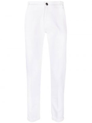Bavlněné straight fit džíny Pt Torino bílé