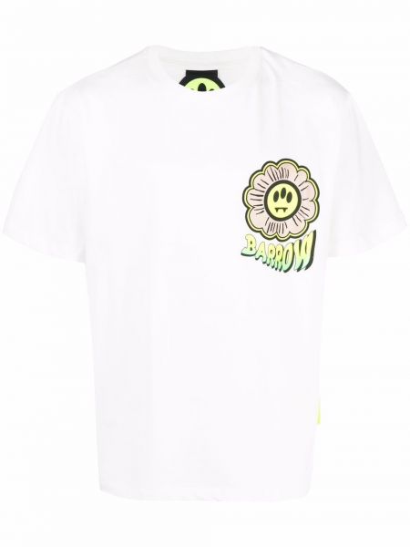 Camiseta de flores con estampado Barrow blanco