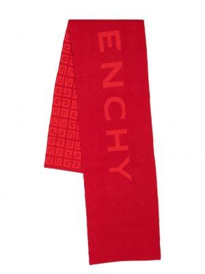 Sciarpa ricamata Givenchy rosso