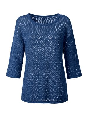 Пуловер Heine синьо