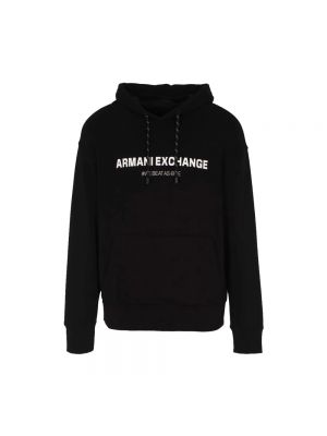 Bluza z kapturem Armani Exchange czarna
