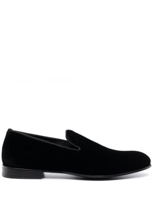Pantofi loafer de catifea slip-on D4.0 negru