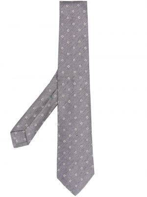 Cravată cu model floral Borrelli