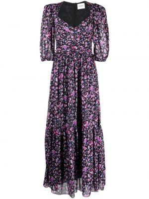 Maksi haljina s cvjetnim printom s printom Marant Etoile plava