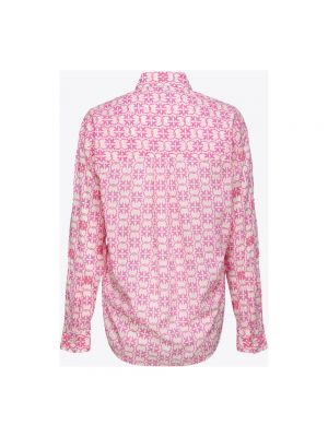 Blusa con bordado de muselina Pinko rosa