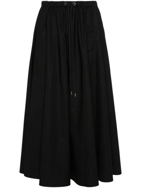 Midi sukňa Moncler čierna