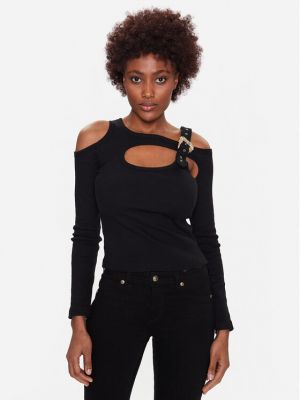 Блуза slim Versace Jeans Couture черно