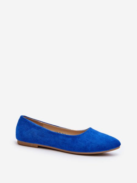 Szarvasbőr balerina cipők Kesi kék