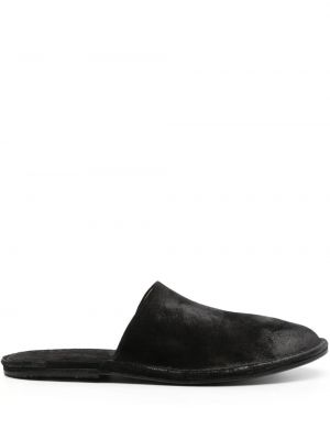 Papuče od brušene kože Marsell crna