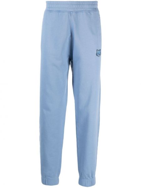 Spodnie sportowe Maison Kitsune niebieskie