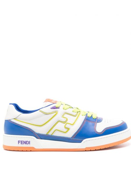 Læder sneakers Fendi hvid