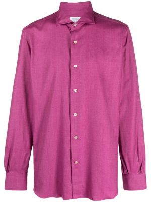 Βαμβακερό πουκάμισο Mazzarelli ροζ