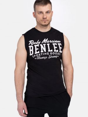 Тениска без ръкави slim Benlee черно