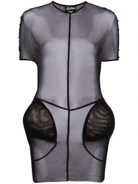 Mini šaty Jean Paul Gaultier čierna