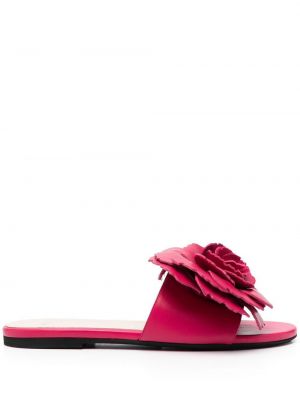 Geblümte sandale ohne absatz N°21 pink