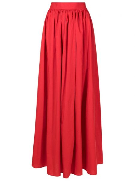 Długa spódnica plisowana Adriana Degreas czerwona