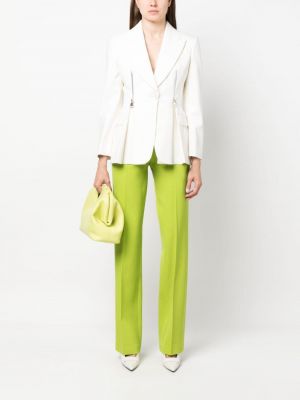 Vlněné kalhoty Michael Kors Collection zelené