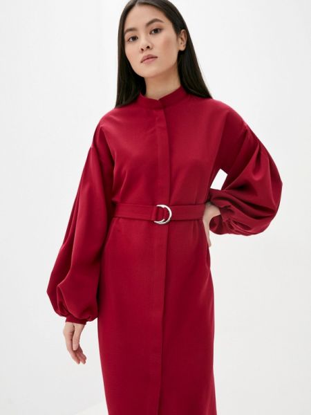 Платье-рубашка Lipinskaya Brand бордовое