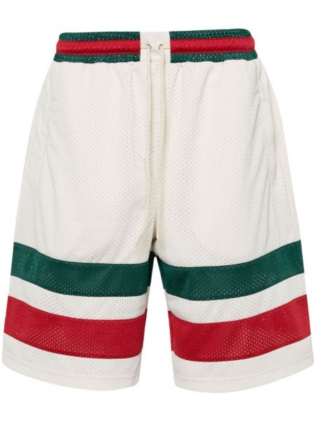 Mesh stribet bermudashorts Gucci