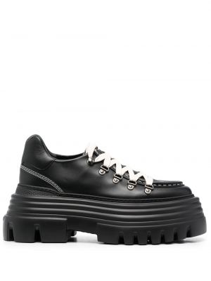 Platform talpú brogue cipő Bally fekete