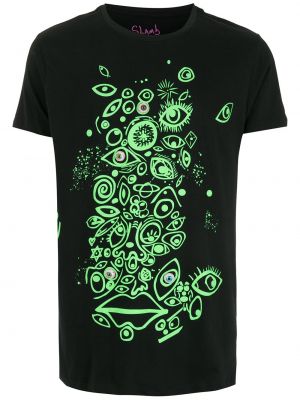 Camiseta con estampado con estampado abstracto Amir Slama