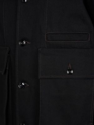 Bavlněná bunda Lemaire černá