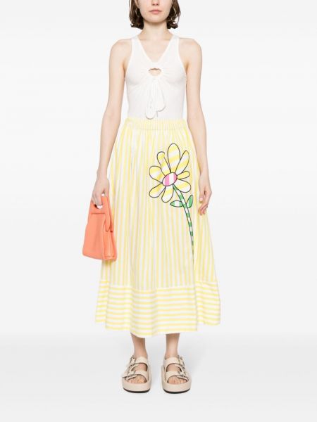Květinové midi sukně s potiskem Mira Mikati