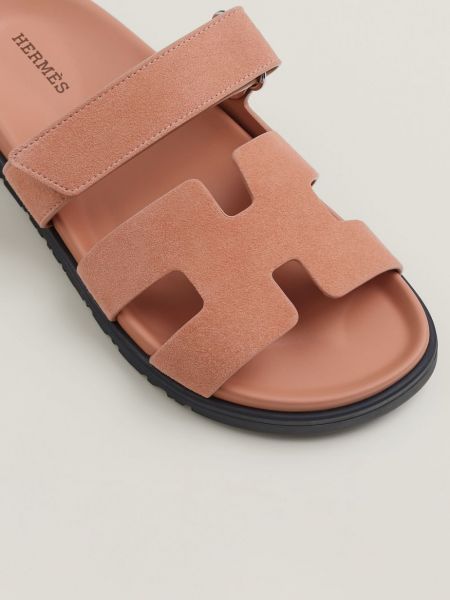 Seemisnahksed sandaalid Hermès Pre-owned roosa