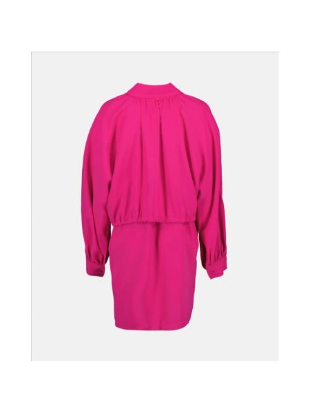 Viskose kleid mit kragen Ami Paris pink
