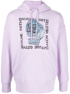 Hoodie con stampa oversize Givenchy viola
