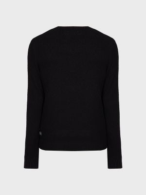 Шерстяной пуловер Replay черный