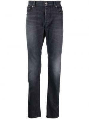 Proste jeansy bawełniane Roberto Cavalli niebieskie