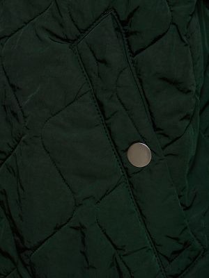 Prošivena najlonska bomber jakna Burberry zelena
