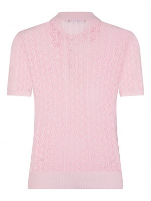 Medvilninis polo marškinėliai Dsquared2 rožinė