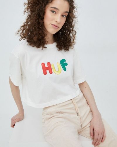 Памучна тениска Huf бяло