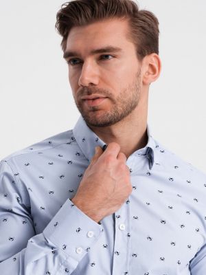 Bavlněná slim fit košile Ombre