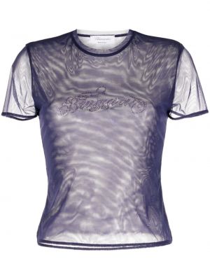 Tīkliņa t-krekls Blumarine violets