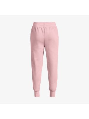 Fleecové běžecké kalhoty Under Armour růžové