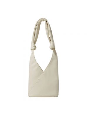 Shopper handtasche mit taschen Mm6 Maison Margiela weiß