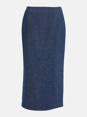Džínsová sukňa Gabriela Hearst modrá