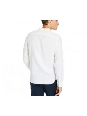 Camisa de lino Timberland blanco