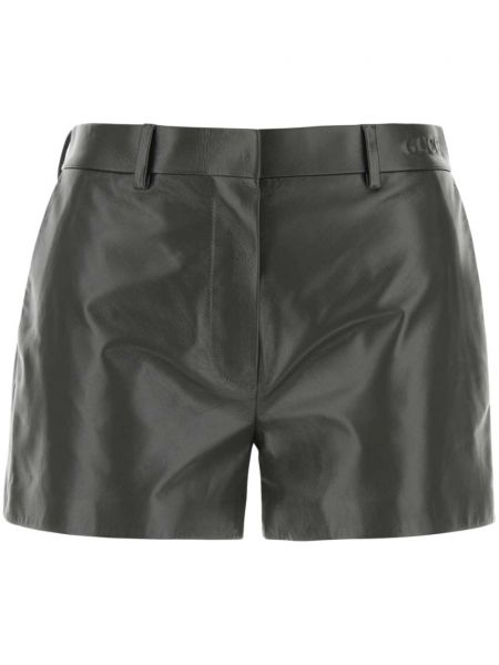 Lædershorts Gucci grå