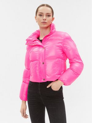 Růžová péřová bunda Elisabetta Franchi