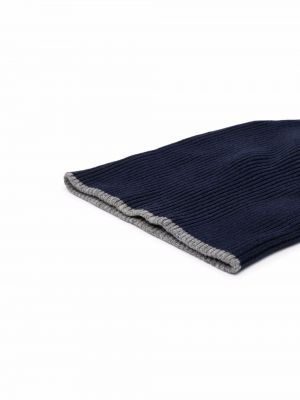 Bonnet en tricot Brunello Cucinelli bleu